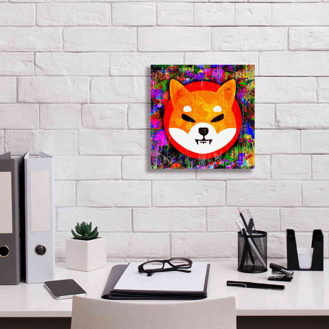 Image of 'SHIB Shiba Inu Crypto,' Canvas Wall Art,12 x 12