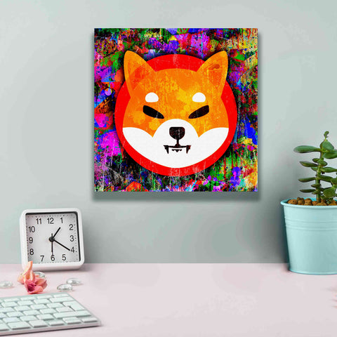 Image of 'SHIB Shiba Inu Crypto,' Canvas Wall Art,12 x 12
