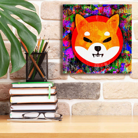 Image of 'SHIB Shiba Inu Crypto,' Canvas Wall Art,12 x 12