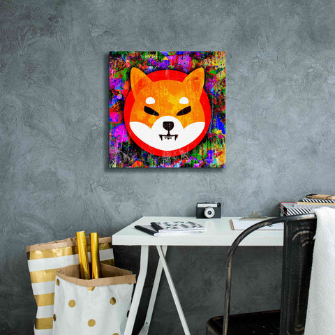 Image of 'SHIB Shiba Inu Crypto,' Canvas Wall Art,18 x 18