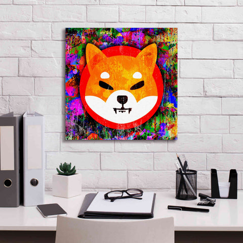Image of 'SHIB Shiba Inu Crypto,' Canvas Wall Art,18 x 18
