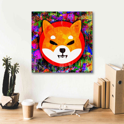 Image of 'SHIB Shiba Inu Crypto,' Canvas Wall Art,18 x 18