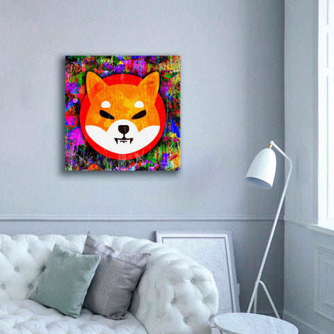 Image of 'SHIB Shiba Inu Crypto,' Canvas Wall Art,37 x 37