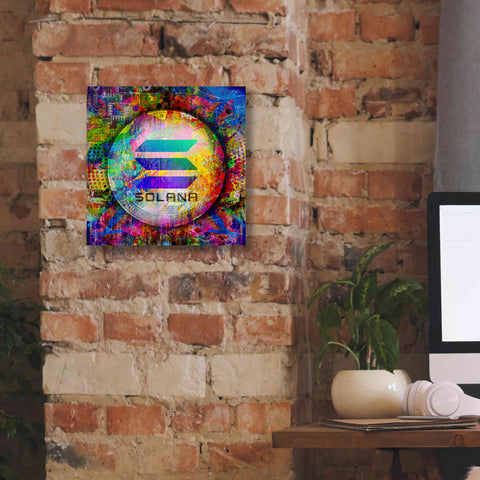 Image of 'SOL Solana Crypto,' Canvas Wall Art,12 x 12