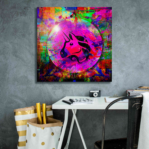 Image of 'UNI Uniswap Crypto,' Canvas Wall Art,26 x 26
