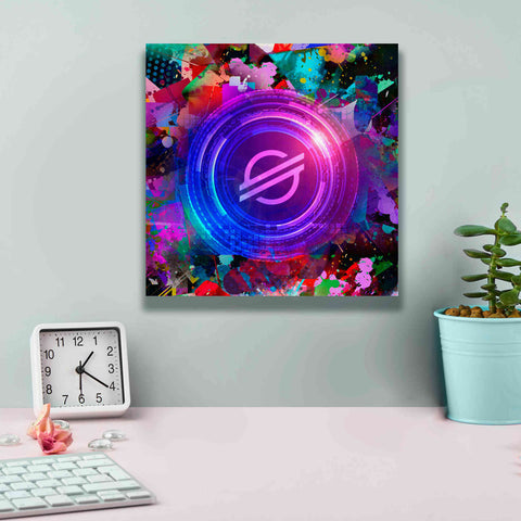 Image of 'XLM Stellar Crypto,' Canvas Wall Art,12 x 12