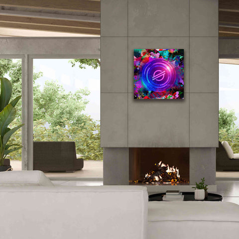 Image of 'XLM Stellar Crypto,' Canvas Wall Art,26 x 26