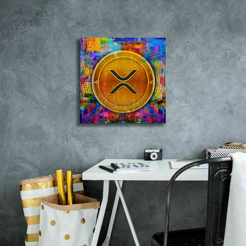 Image of 'XRP Crypto,' Canvas Wall Art,18 x 18