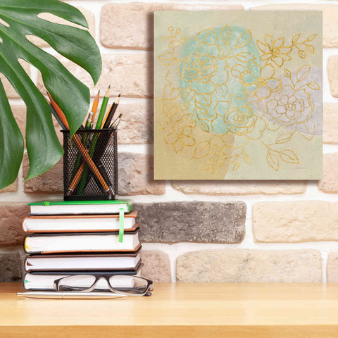 Image of Epic Art 'Mid Mod Sophisticated Floral I' by Silvia Vassileva, Canvas Wall Art,12 x 12