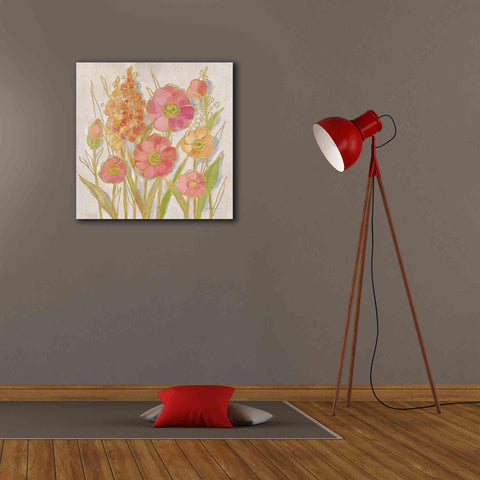 Image of Epic Art 'Opalescent Floral I' by Silvia Vassileva, Canvas Wall Art,26 x 26