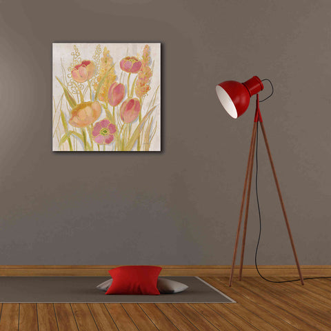 Image of Epic Art 'Opalescent Floral II' by Silvia Vassileva, Canvas Wall Art,26 x 26