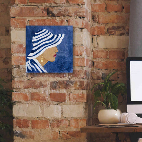 Image of Epic Art 'Lady with Hat I' by Silvia Vassileva, Canvas Wall Art,12 x 12