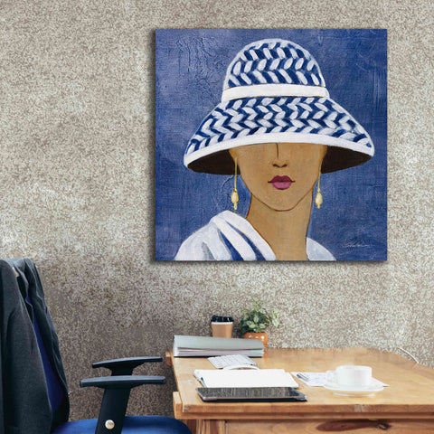 Image of Epic Art 'Lady with Hat II' by Silvia Vassileva, Canvas Wall Art,37 x 37