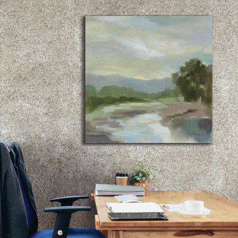 Image of Epic Art 'Sage Lake' by Silvia Vassileva, Canvas Wall Art,37 x 37