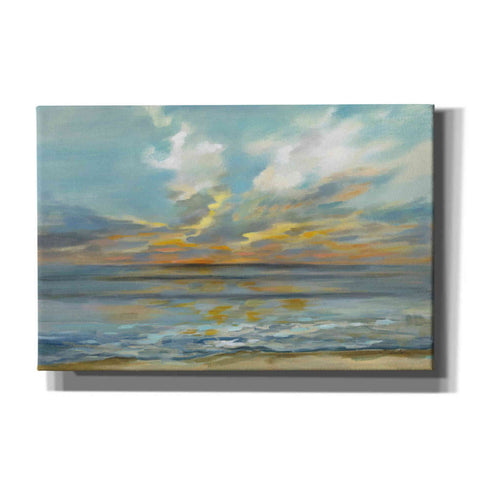 Image of Epic Art 'Rhythmic Sunset Waves' by Silvia Vassileva, Canvas Wall Art,18x12x1.1x0,26x18x1.1x0,40x26x1.74x0,60x40x1.74x0