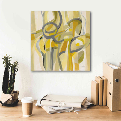 Image of Epic Art 'Mid Mod Yellow' by Silvia Vassileva, Canvas Wall Art,18 x 18