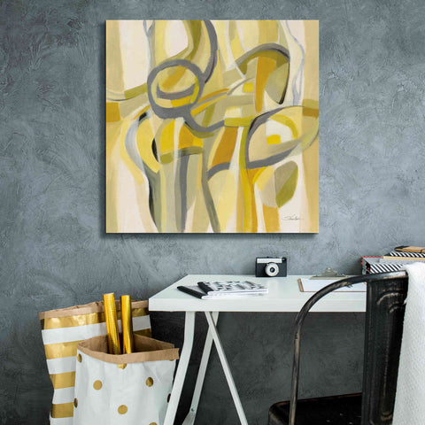 Image of Epic Art 'Mid Mod Yellow' by Silvia Vassileva, Canvas Wall Art,26 x 26