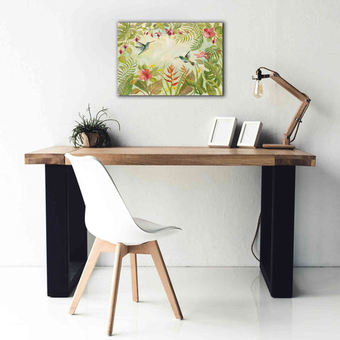 Image of Epic Art 'Hummingbirds Song I' by Silvia Vassileva, Canvas Wall Art,26 x 18