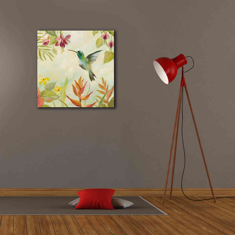 Image of Epic Art 'Hummingbirds Song III' by Silvia Vassileva, Canvas Wall Art,26 x 26