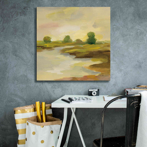 Image of Epic Art 'Chartreuse Fields I' by Silvia Vassileva, Canvas Wall Art,26 x 26
