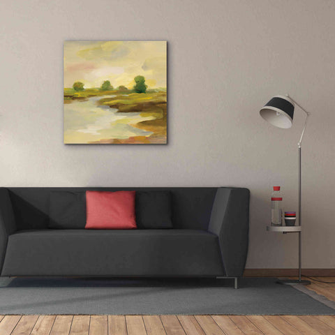 Image of Epic Art 'Chartreuse Fields I' by Silvia Vassileva, Canvas Wall Art,37 x 37