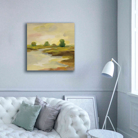 Image of Epic Art 'Chartreuse Fields I' by Silvia Vassileva, Canvas Wall Art,37 x 37