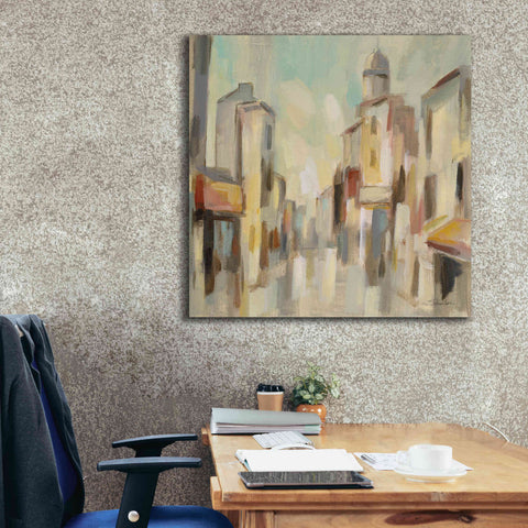 Image of Epic Art 'Pastel Street I' by Silvia Vassileva, Canvas Wall Art,37 x 37