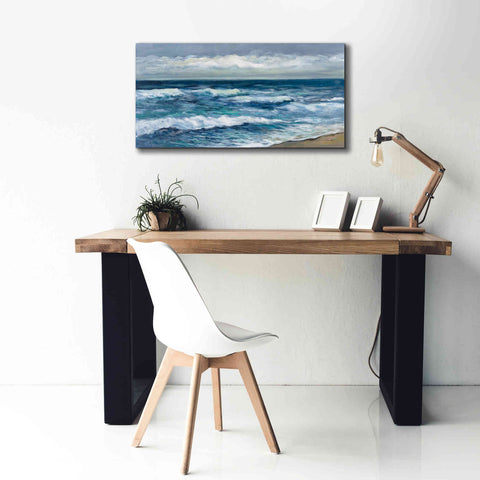 Image of 'Indigo Sea 2' by Silvia Vassileva, Canvas Wall Art,40 x 20