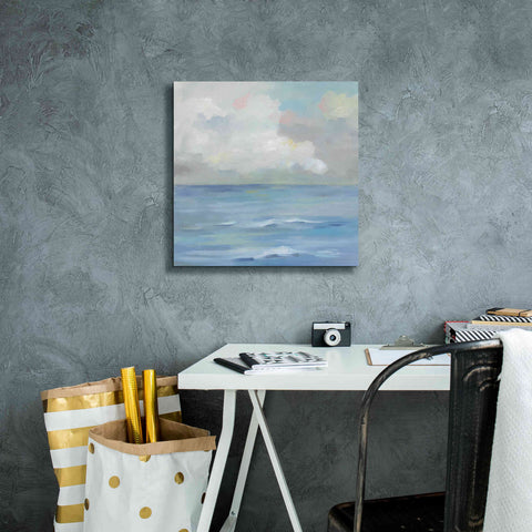 Image of 'Morning Seaside Clouds' by Silvia Vassileva, Canvas Wall Art,18 x 18