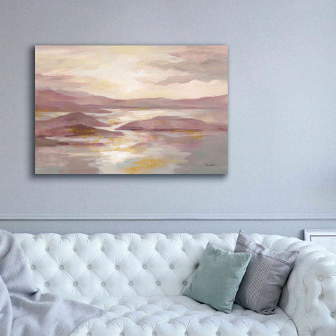 Image of 'Pink and Gold Landscape' by Silvia Vassileva, Canvas Wall Art,60 x 40