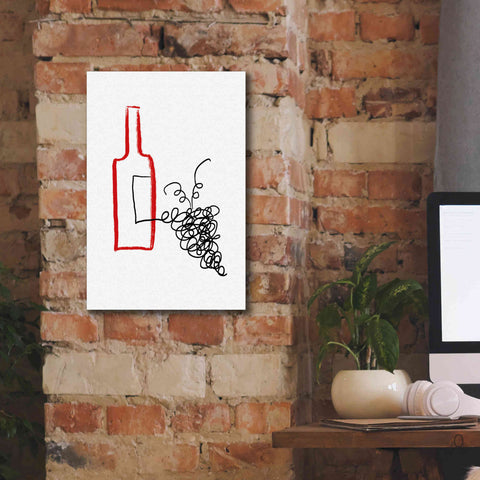 Image of 'A Good Wine' by Cesare Bellassai, Canvas Wall Art,12 x 18