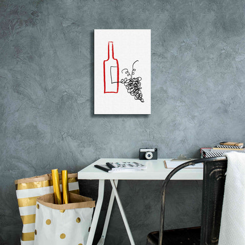 Image of 'A Good Wine' by Cesare Bellassai, Canvas Wall Art,12 x 18