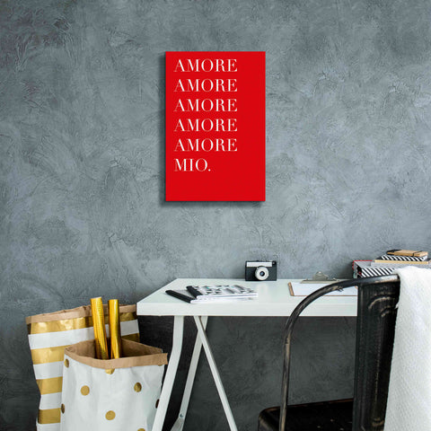 Image of 'Amore Mio Amore Mio' by Cesare Bellassai, Canvas Wall Art,12 x 18