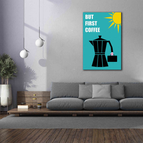 Image of 'But First Coffee' by Cesare Bellassai, Canvas Wall Art,40 x 60