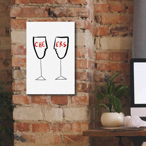 Image of 'Cheers' by Cesare Bellassai, Canvas Wall Art,12 x 18