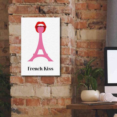 Image of 'French Kiss' by Cesare Bellassai, Canvas Wall Art,12 x 18