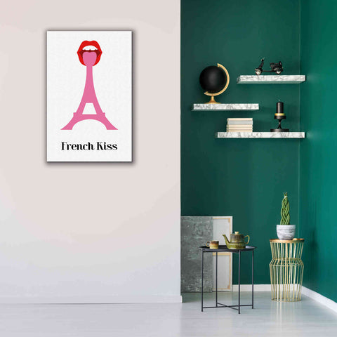 Image of 'French Kiss' by Cesare Bellassai, Canvas Wall Art,26 x 40