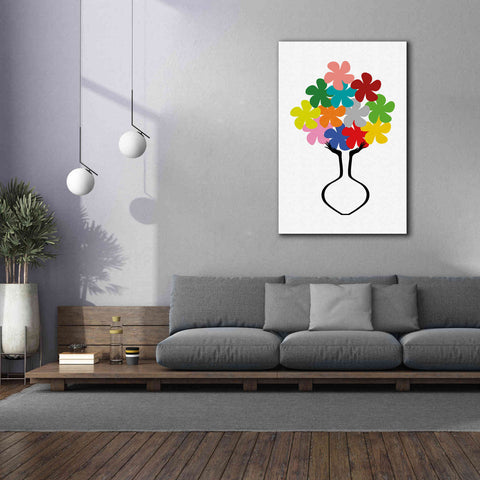 Image of 'Holding Some Flowers' by Cesare Bellassai, Canvas Wall Art,40 x 60