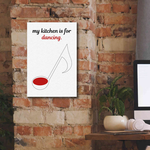 Image of 'My Kitchen is for Dancing' by Cesare Bellassai, Canvas Wall Art,12 x 18