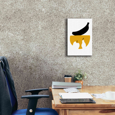 Image of 'Still Life with Black Banana' by Cesare Bellassai, Canvas Wall Art,12 x 18