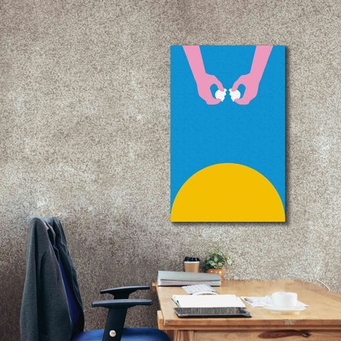 Image of 'Sunrise with Breakfast' by Cesare Bellassai, Canvas Wall Art,26 x 40