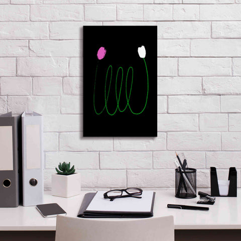 Image of 'Two Tulips' by Cesare Bellassai, Canvas Wall Art,12 x 18