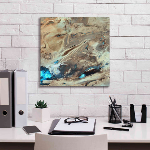 Image of 'Earth as Art: Dasht-e Kenir ' Canvas Wall Art,18 x 18