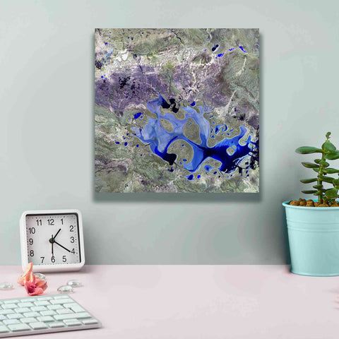 Image of 'Earth as Art: Lake Carnegie' Canvas Wall Art,12 x 12