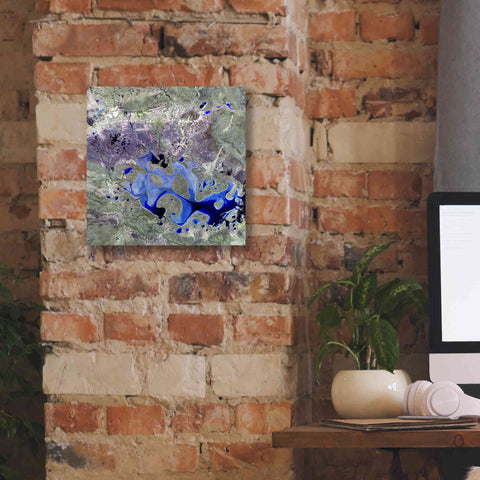 Image of 'Earth as Art: Lake Carnegie' Canvas Wall Art,12 x 12