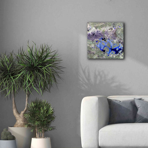 Image of 'Earth as Art: Lake Carnegie' Canvas Wall Art,18 x 18