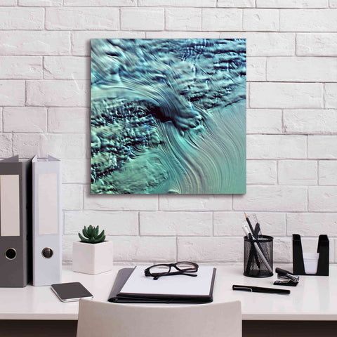 Image of 'Earth as Art: Lambert Glacier' Canvas Wall Art,18 x 18