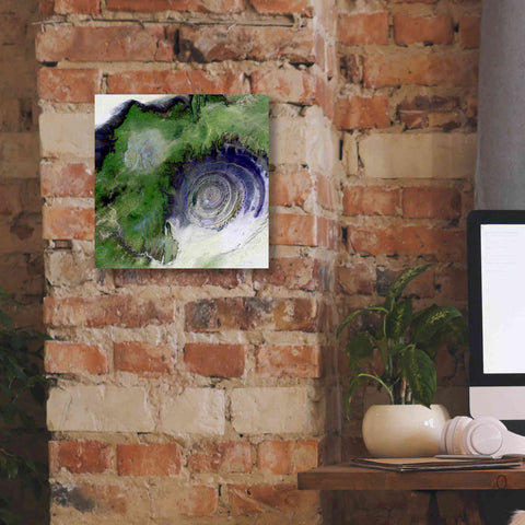 Image of 'Earth as Art: Richat Structure' Canvas Wall Art,12 x 12