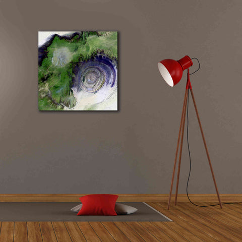 Image of 'Earth as Art: Richat Structure' Canvas Wall Art,26 x 26