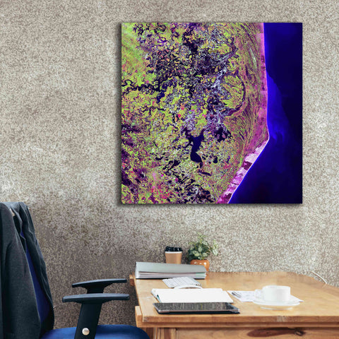 Image of 'Earth as Art: Cabo San Antonio' Canvas Wall Art,37 x 37